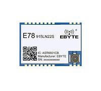 EBYTE ASR6601 915MHz Lorawan Soc Módulo RF inalámbrico E78-915LN22S (6601) 21dbm 5.6Km Antena de baja potencia Sello agujero/IPEX