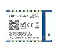 EBYTE BLE 5.0 nRF52832 Módulo Bluetooth 4dbm Serial a BLE E104-BT5032A SMD Antena de cerámica Módulo transceptor inalámbrico