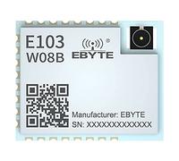 EBYTE Módulo de puerto serie WIFI de 2,4 GHz, 12 dBm, 802.11b, doble núcleo de brazo, WPA TCP, cliente HTTP, MQTT E103-W08B, CDSENET IPX, interfaz de antena para control remoto inteligente de