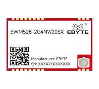 EBYTE Módulo de red de malla Lora de 2.4 G EWM528-2G4NW20SX 20/37 dbm, configuración remota de enrutamiento automático de larga distancia (2.4G Lora 20dbm)