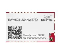 EBYTE Módulo de red de malla Lora de 2.4 G EWM528-2G4NW20SX 20/37 dbm, configuración remota de enrutamiento automático de larga distancia (2.4G Lora 27dbm)