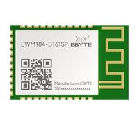 EBYTE Módulo de transmisión de datos de audio Ble 2.4G EWM104-BT61S UART Puerto serie AT Command BR/EDR Control de botón (EWM104-BT61SP)