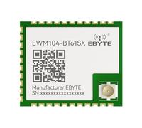 EBYTE Módulo de transmisión de datos de audio Ble 2.4G EWM104-BT61S UART Puerto serie AT Command BR/EDR Control de botón (EWM104-BT61SX)