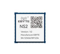 EBYTE Módulo de transmisión transparente de 2/4/8 puertos serie a Ethernet, serie NS-V2, Modbus MQTT Mulit Hosts DHCP DNS placa de prueba (2 puertos serie)