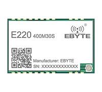 EBYTE Módulo inalámbrico de Espectro extendido LLCC68 Lora 433 MHz 470 MHz E220-400M30S 30 dBm 10Km de Larga Distancia IPEX/Antena de Orificio de Sello