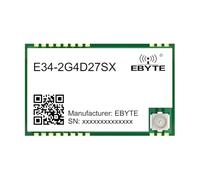 EBYTE Módulo inalámbrico dúplex completo de alta velocidad y bajo retardo de 2,4 G E34-2G4D20SX 20/27 dbm 2/5 KM UART IPEX/agujero de sello TTL puerto serie RF (27 dbm 5 km)