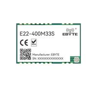 EBYTE Módulo Transceptor RF Inalámbrico Lora SX1268 de 433 MHz E22-400M33S, Bajo Consumo, 33 DBm, Larga Distancia, 16 , SMD/Agujeros de Sello