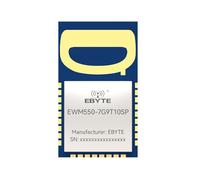 EBYTE Módulo UWB EWM550-7G9T10SP MK8000, Banda Ultra Ancha, Posicionamiento Inalámbrico, CH5/CH9, UART, SMD, Comando AT
