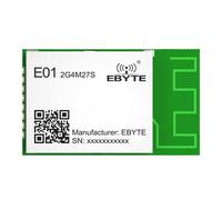 EBYTE nRF24L01P Módulo RF de 2.4 GHz SPI 27dBm Transmisor de larga distancia E01-2G4M27S Antena PCB Transceptor y receptor inalámbrico
