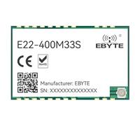 EBYTE SX1268 433MHz Lora inalámbrico RF módulo transmisor-Receptor E22-400M33S Baja Potencia 33dbm Larga Distancia 16KM SMD IPEX/Sellos Agujeros