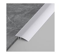 EBZFASO Banda metálica Plana divisoria, Tira de transición umbral Aluminio Opciones Paquete Longitud 8 mm a 15 Altura y 90 cm(Silver,5PCS 90cm/3ft)