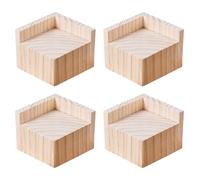EBZFASO Elevadores para sofás, Paquete de 4 Unidades. Elevadores for Muebles de Pino, Paquete 4 Colores Madera, Varios tamaños, Altura elevación 3-20cm(A 7cm-Increase Height 5cm)