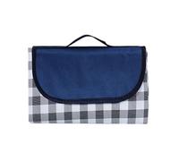 EBZFASO Esterilla de Playa Plegable, Manta de Picnic Oxford Resistente a la Arena con asa(Blue)