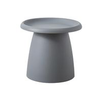 EBZFASO Mesa Auxiliar Mesa Auxiliar y de Centro Redonda de plástico con Forma de Hongo, Multicolor, en Varios tamaños(Grey Solid Color,20" L x 20" W x 18" H)