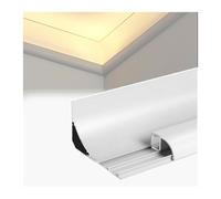 EBZFASO Molduras de Techo, Perfil del Metal de Las Luces Tira LED for la moldura Techo con Longitudes múltiples Conector(18m/59 ft)