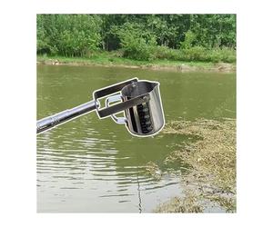 EBZFASO muestreo de Agua, Cubilete telescópico Retractable del Acero Inoxidable dechado Agua de Poste for los ríos y Lagos(1000ml,0.61-1.5 m (2.0-4.9 ft))