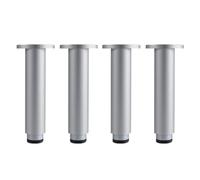 EBZFASO Patas de Madera de Repuesto para sillas, 4 Pcs Gray Sofa Legs Furniture Feets Cupboard Feet, with Protection Pad(75-110mm)