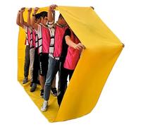 EBzvblxm Alfombra de Juego «Trabajo en Equipo», Estera al Aire Libre del Funcionamiento Trabajo en Equipo for los tamaños múltiples Multicolores de Adultos(Yellow,Adult-8M/26FT)