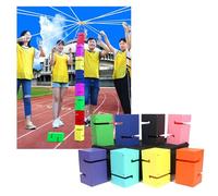 EBzvblxm para fomentar el espíritu de Equipo, Juego de Torre Bloques construcción en Equipo, 5/8/10 Uds. for el Desarrollo del liderazgo Habilidades comunicación(8PCS)