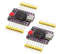 EC Buying Placa de desarrollo OLED ESP32-C3, pantalla de 0.43 pulgadas, compatible con Wi-Fi, Bluetooth, módulo controlador de aprendizaje de programación, 2 unidades