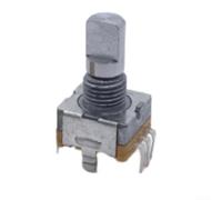 EC11 - Codificador de rotación infinita de 360 grados, 30 pasos de retención con botón integrado para mezclador de audio y ajustes (medio eje de 14 mm)