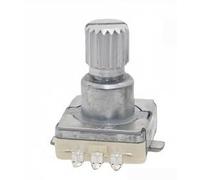 EC11 Interruptor de codificador giratorio con botón, alta temperatura para control de velocidad SMD para ajuste de volumen de audio automotriz (eje de flor de 12 mm)