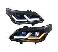 ECAHDVEIR Conjuntos de faros delanteros compatibles con M/W quinta generación Serie 5 E60 E61 2004-2005-2006-2007-2011 señal giro secuencial(LED,2007-2011,No AFS)