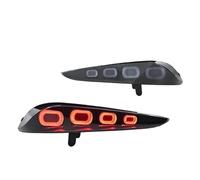 ECAHDVEIR Par de luces traseras LED completas compatibles con Toyota GR Supra 2020 2021 2022 2023 2024 A90 A91 GT4 lámpara trasera freno antiniebla luz señal giro(Gray Without RGB)