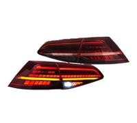 ECAHDVEIR Par de luces traseras LED completas compatibles con VW Golf 7 MK7 .5 TSI TDI GTD 2013-2019 Lámpara trasera Freno Niebla Señal giro Luz DRL(Red)