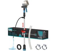 Ecarke Bomba de lluvia inalámbrica compatible con Makita 18 V - Caudal 3000 L/h, altura de extracción de 8 m, parada automática, 3 velocidades, extensible e IP68 - Bomba de agua con batería para