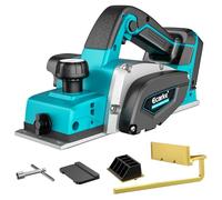 Ecarke Cepilladora de Madera 750W Compatible con Batería Makita 18V, 15000 RPM, Ancho de Cepillado de 82 mm, para Trabajos en Madera, Muebles y Proyectos de Bricolaje(Solo Herramienta)