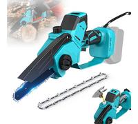 Ecarke Mini motosierra de 6 pulgadas para Makita batería de 18 V, 1200 W, motor sin escobillas, 21000 rpm, velocidad de la cadena 7 m/s, bomba de aceite automática, incluye cadena de repuesto de 6