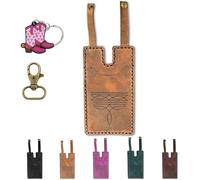 ECBLI Cartera De Cuero for Botas, Cartera Vaquera con Cierre a Presión, Moderna, con Múltiples Tarjeteros for Mujer Y Hombre(Brass,1PC)