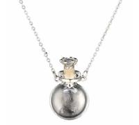 ECBLI Collar con Frasco De Sangre De Voto De Corazones, Colgante con Frasco De Perfume En Forma De Corazón Transparente(#c)