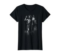 ECCE Agnus dei Bautismo Vintage 90s Lavado Camiseta gráfica económica, Mujer, Negro, L