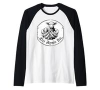 ECCE Agnus Dei Cordero Sanctus Misa Latina Tradicional Católica Camiseta Manga Raglan