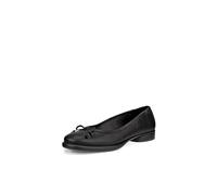 ECCO Bailarina de Lujo esculpida para Mujer, con Lazo, Negro, 3/3.5 UK, Black, 3/3.5 UK