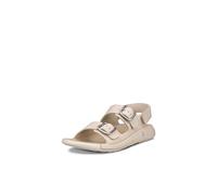 ECCO Cozmo Three Band Buckle, Sandalia Mujer, Limestone, 38 EU