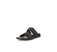 ECCO Cozmo Two Band Buckle, Sandalias deslizantes Hombre, Negro, Nobuck, 12/12.5 UK