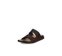 ECCO Cozmo Two Band, Sandalias deslizantes Hombre, Potting Soil, 46 EU