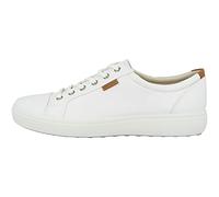 Ecco ECCO SOFT 7 MEN'S - zapatilla deportiva de cuero hombre, Blanco (WHITE1007), 44