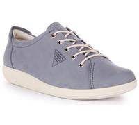 ECCO Elegante Nubuck Cordones Adulto Mujer Zapatillas Azul Océano GB 5- 9