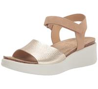 ECCO Flowt Wedge Cork, Sandals Mujer, Pure White Gold/Powder, 38 EU