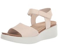 Ecco FLOWT Wedge Cork Sandals, Sandalia Mujer, Limestone, 41 EU