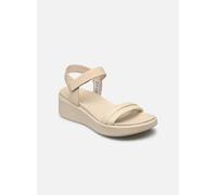 ECCO Flowtedge LX, Sandalias con tacón Mujer, Limestone, 39 EU