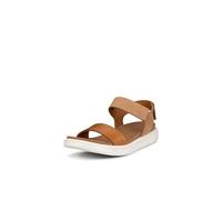ECCO FLOWTW, Sandalias con Punta Abierta Mujer, Marrón (Lion/Cashmere 51323), 37 EU
