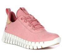 Ecco Gruuv Dritan Nappa Fluidform Lace Up Para Mujer Trainer En Rosa EU 37-42
