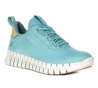 Ecco Gruuv Dritan Nappa Lace Up Elástico Para Mujer Trainer En Azul EU 37-42