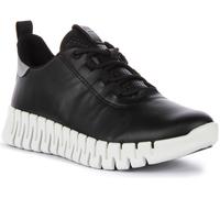 Ecco Gruuv Dritan Nappa Lace Up Elástico Para Mujer Trainer En Azul EU 37-42