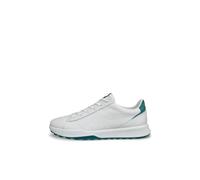 ECCO Men Street Vibe Zapatos de Golf para Hombre, Estándar (White/Baygreen, Sistema Tallas Calzado EU, Adulto, Números, Mediano, 42)